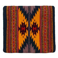 Wool cushion cover Zapotec Butterfly Mexico