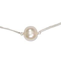 Cultured freshwater pearl pendant necklace,