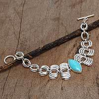Amazonite pendant bracelet,