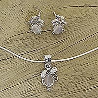 Moonstone jewelry set,