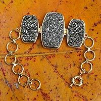Brazilian drusy agate bracelet,