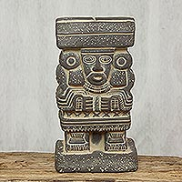 Ceramic statuette Goddess Chalchiuhtlicue Mexico