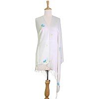 Silk blend shawl,
