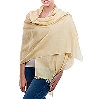 Alpaca and silk shawl,