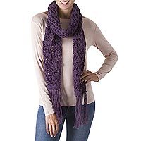 100% alpaca scarf,