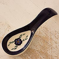 Ceramic spoon rest Margarita 7 inch Guatemala