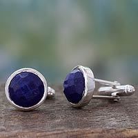 Lapis lazuli cufflinks,
