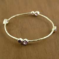 Amethyst bangle bracelet,