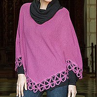 100% alpaca poncho,