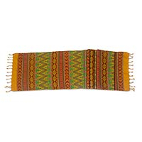 Cotton table runner Guatemala Warmth Guatemala