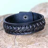 Leather bracelet,