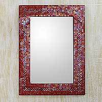 Mosaic glass mirror,