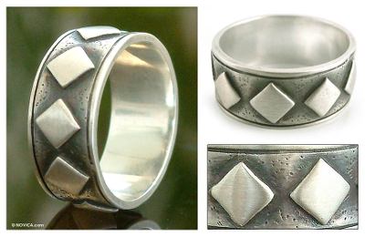 Sterling silver band ring