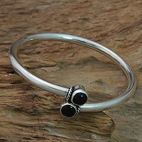 Onyx bangle bracelet,