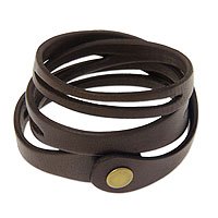 Leather wrap bracelet,