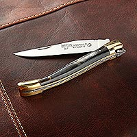 Horn-handled pocket knife, 'Pride of Laguiole' - Laguiole Horn-handled Knife