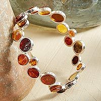 Amber bangle bracelet,