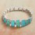 Turquoise link bracelet, 'Andean Treasure' - Chilean Turquoise Bracelet thumbail
