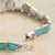Turquoise link bracelet, 'Andean Treasure' - Chilean Turquoise Bracelet (image 2b) thumbail