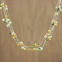 Pearl strand necklace,