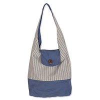 Cotton shoulder bag,