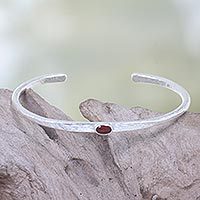 Carnelian cuff bracelet,