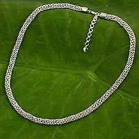 Sterling silver chain necklace,