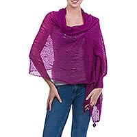Alpaca blend shawl,