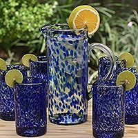 Glass pitcher,