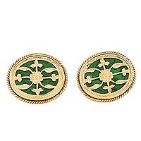 Gold plated cufflinks,
