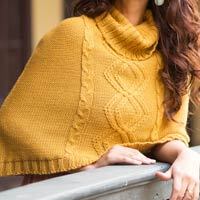 Alpaca blend poncho,