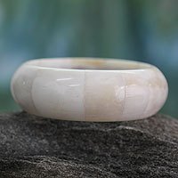 Bone bangle bracelet,
