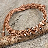 Silver accent wristband bracelet,