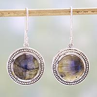Labradorite dangle earrings,