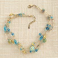 Venetian glass necklace,