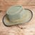 Men's cotton canvas mesh hat, 'African Ranger' - Men's Ventilated African Mesh Ranger Hat in Sand thumbail