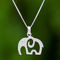 Sterling silver pendant necklace,