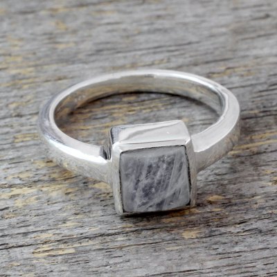 Moonstone Ring from India Sterling Silver Jewelry