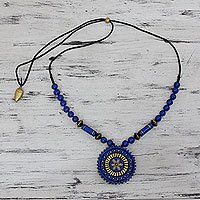 Terracotta beaded necklace,