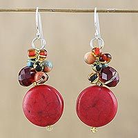 Calcite dangle earrings,