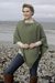Wool convertible cape, 'Aran Islands' - Merino Wool Trellis-Stitch Convertible Cape from Ireland thumbail