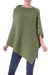 Wool convertible cape, 'Aran Islands' - Merino Wool Trellis-Stitch Convertible Cape from Ireland (image 2a) thumbail