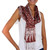 Silk batik scarf, 'Love Awakens' - Hand Made Batik Silk Patterned Scarf from Indonesia (image 2a) thumbail