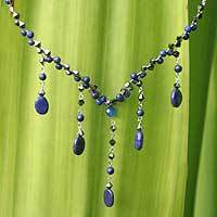 Lapis lazuli choker,