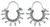 Sterling silver hoop earrings, 'Radiance' - Artisan Crafted Sterling Silver Hoop Earrings (image 2a) thumbail