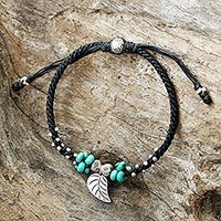 Silver pendant bracelet,