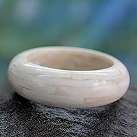 Bone bangle bracelet,