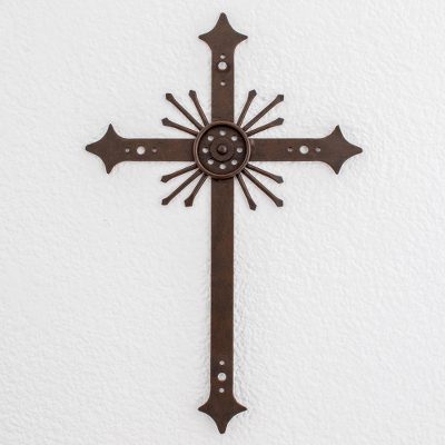 Wrought iron cross, Message of Light
