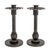 Wrought iron candleholders, 'Tradition' (pair) - Wrought iron candleholders (Pair) (image 2a) thumbail