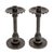 Wrought iron candleholders, 'Tradition' (pair) - Wrought iron candleholders (Pair) (image 2c) thumbail